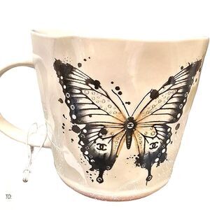 Amanda Greenwood Chanel Butterfly Wings Mug
